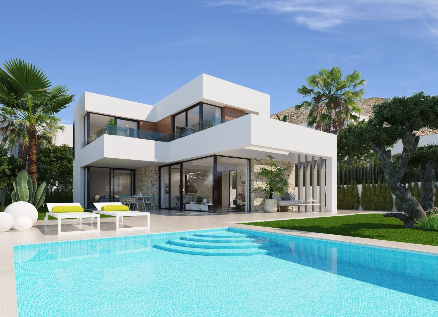 New villas for sale in Finestrat, Costa Blanca North, Spain. photo 1