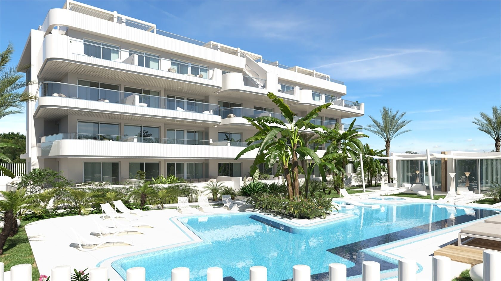 New build apartments in Lamos de Cabo Roig. photo 1