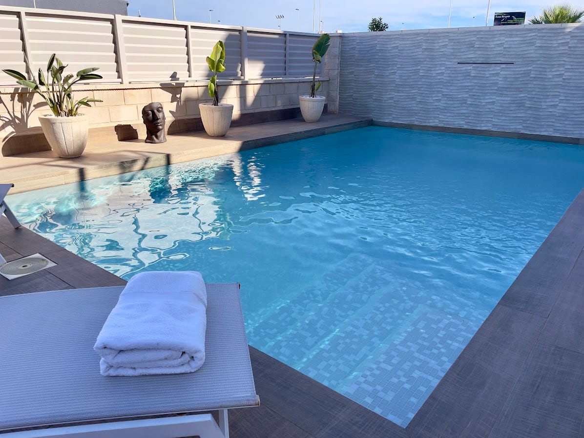 Villa in a modern style with a private pool and multiple terraces. image 5