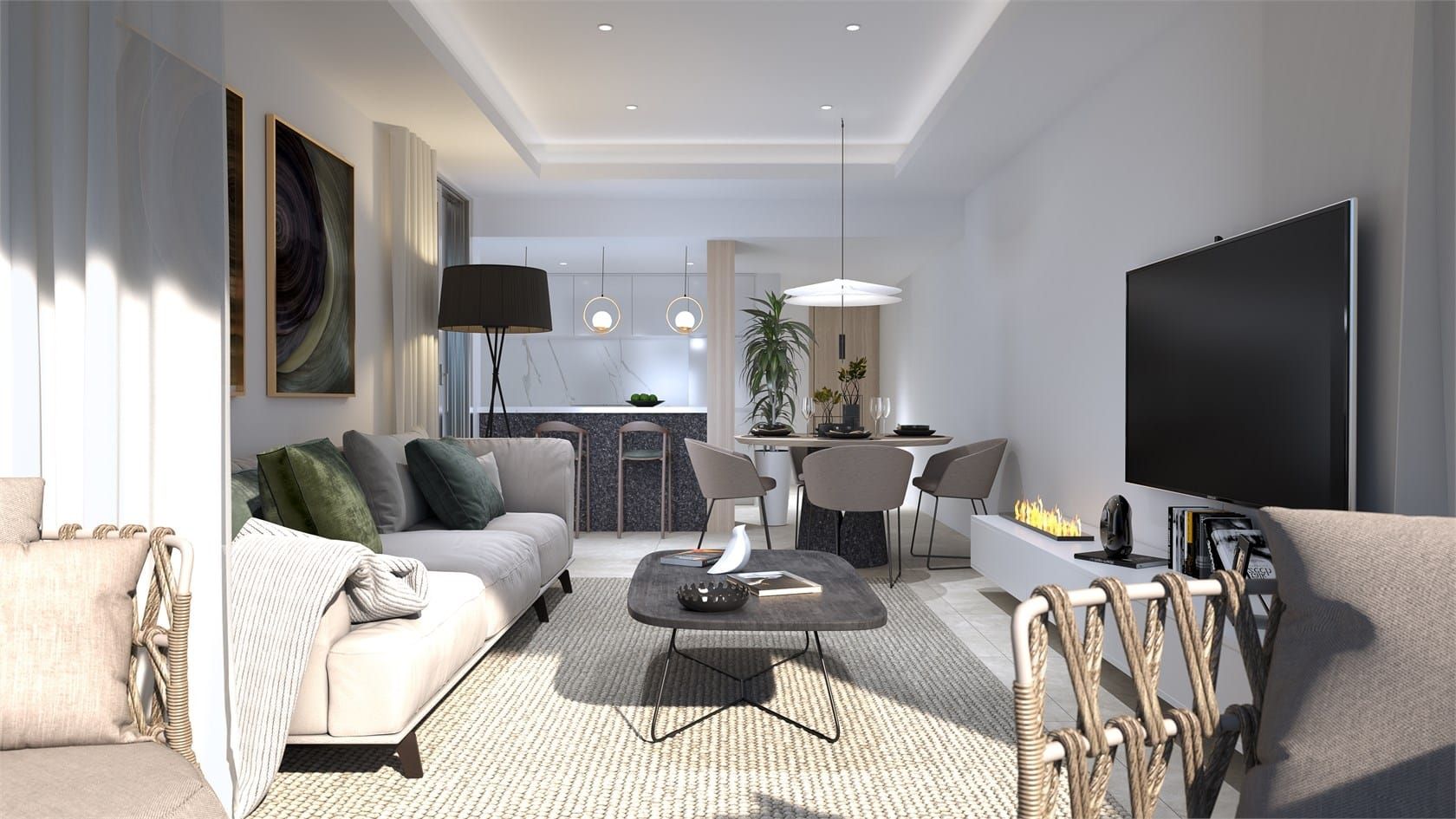 New build apartments in Lamos de Cabo Roig. image 4